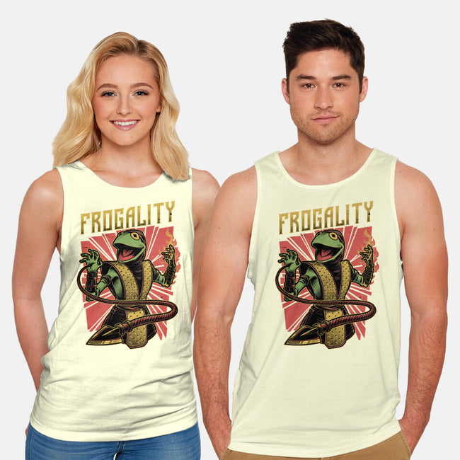 Frog Puppet Fighter-Unisex-Basic-Tank-Studio Mootant