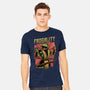Frog Puppet Fighter-Mens-Heavyweight-Tee-Studio Mootant