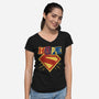 Hope Punk Superhero-Womens-V-Neck-Tee-Studio Mootant
