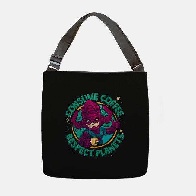 Devourer Of Coffee-None-Adjustable Tote-Bag-teesgeex