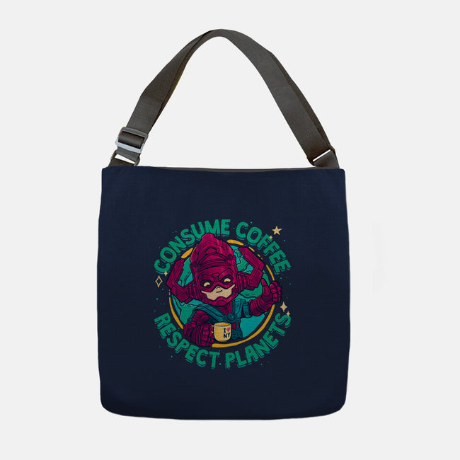 Devourer Of Coffee-None-Adjustable Tote-Bag-teesgeex