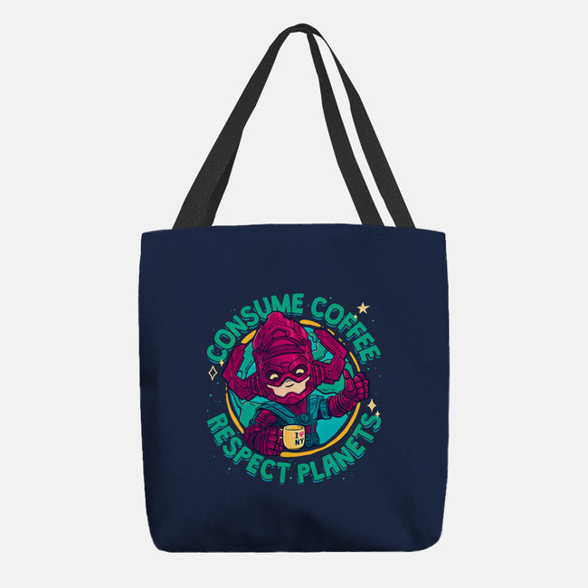 Devourer Of Coffee-None-Basic Tote-Bag-teesgeex