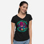 Devourer Of Coffee-Womens-V-Neck-Tee-teesgeex