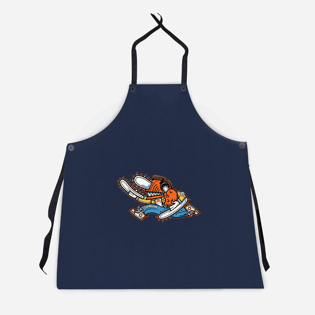 Chainsaw Run-Unisex-Kitchen-Apron-krisren28