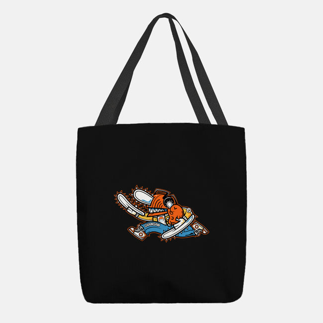 Chainsaw Run-None-Basic Tote-Bag-krisren28