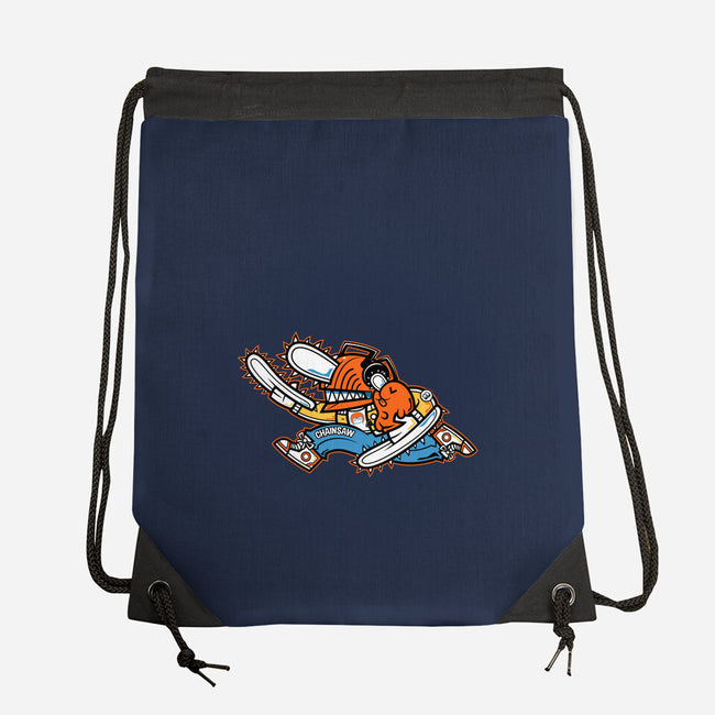 Chainsaw Run-None-Drawstring-Bag-krisren28