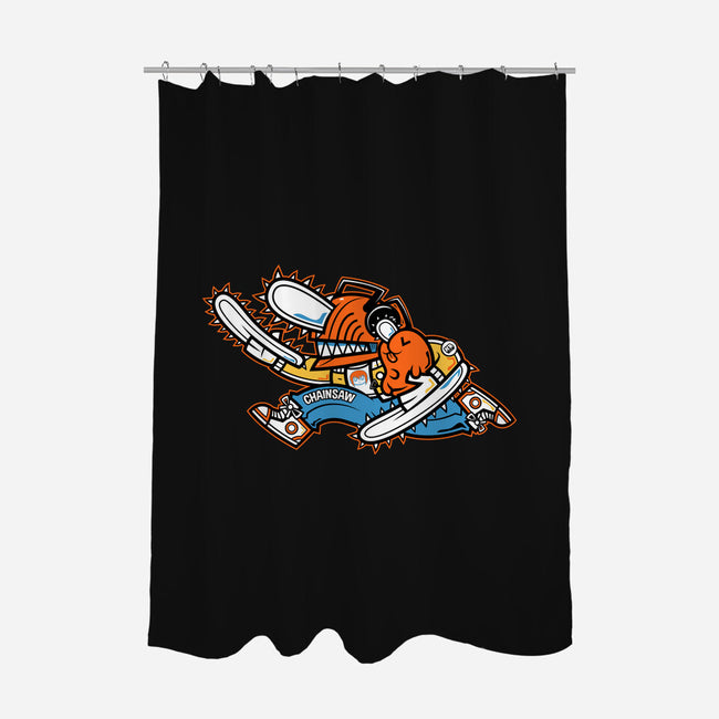 Chainsaw Run-None-Polyester-Shower Curtain-krisren28