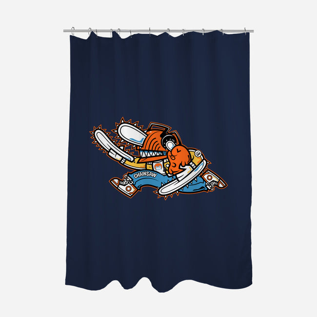 Chainsaw Run-None-Polyester-Shower Curtain-krisren28