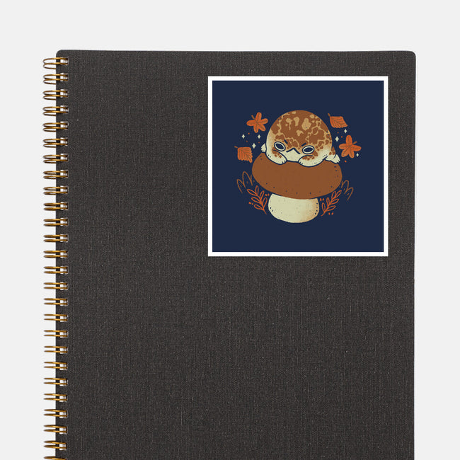 Cute Rain Frog In Autumn-None-Glossy-Sticker-xMorfina