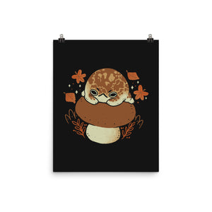Cute Rain Frog In Autumn
