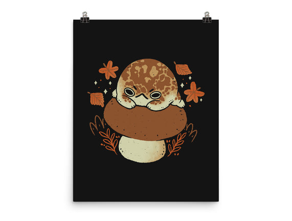 Cute Rain Frog In Autumn