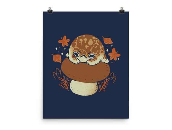Cute Rain Frog In Autumn