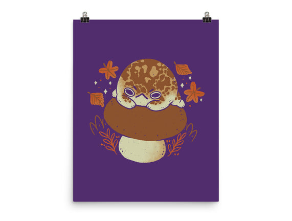 Cute Rain Frog In Autumn
