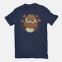 Cute Rain Frog In Autumn-Womens-Fitted-Tee-xMorfina