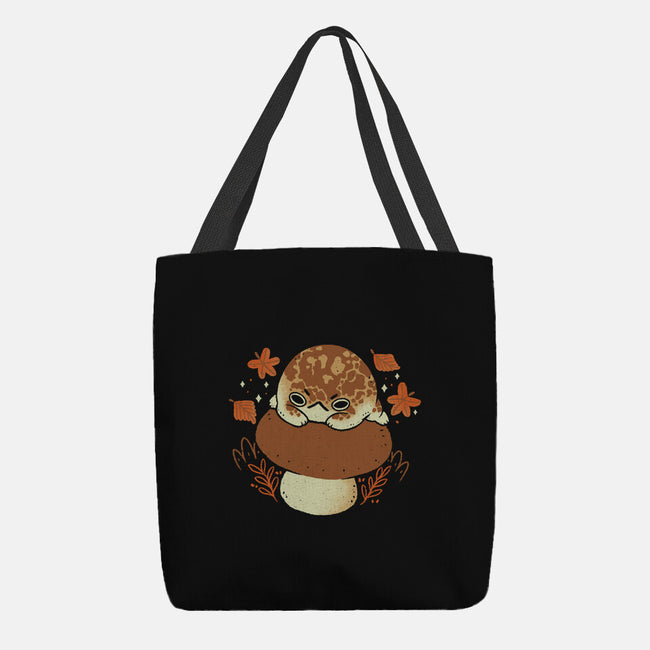 Cute Rain Frog In Autumn-None-Basic Tote-Bag-xMorfina