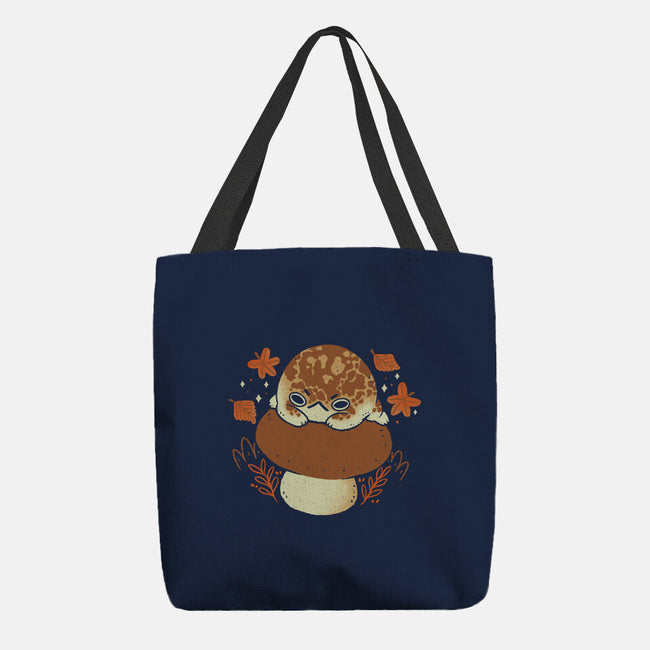 Cute Rain Frog In Autumn-None-Basic Tote-Bag-xMorfina