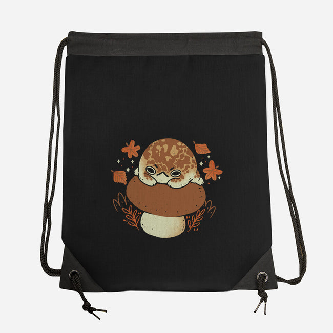 Cute Rain Frog In Autumn-None-Drawstring-Bag-xMorfina