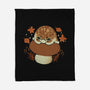 Cute Rain Frog In Autumn-None-Fleece-Blanket-xMorfina