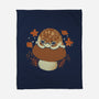 Cute Rain Frog In Autumn-None-Fleece-Blanket-xMorfina