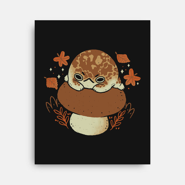 Cute Rain Frog In Autumn-None-Stretched-Canvas-xMorfina