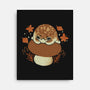 Cute Rain Frog In Autumn-None-Stretched-Canvas-xMorfina