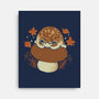 Cute Rain Frog In Autumn-None-Stretched-Canvas-xMorfina
