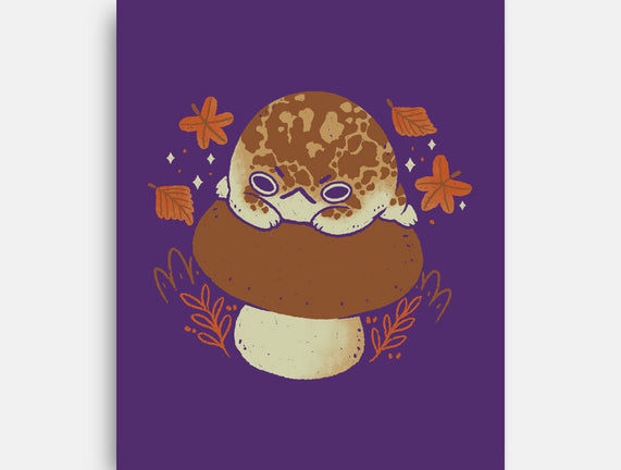 Cute Rain Frog In Autumn
