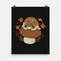 Cute Rain Frog In Autumn-None-Matte-Poster-xMorfina