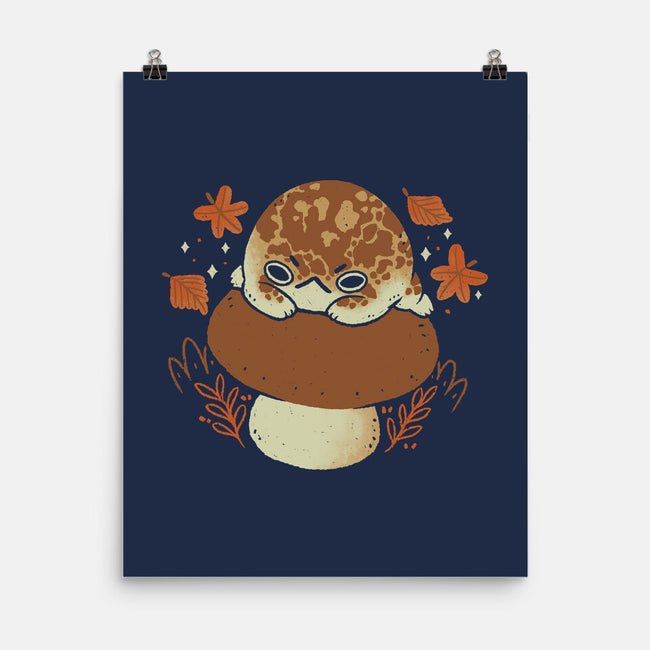 Cute Rain Frog In Autumn-None-Matte-Poster-xMorfina