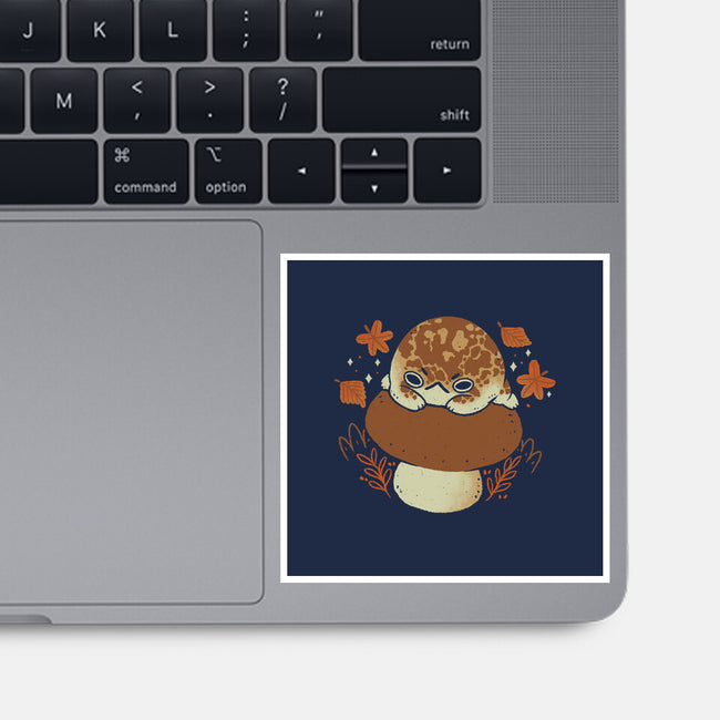 Cute Rain Frog In Autumn-None-Glossy-Sticker-xMorfina