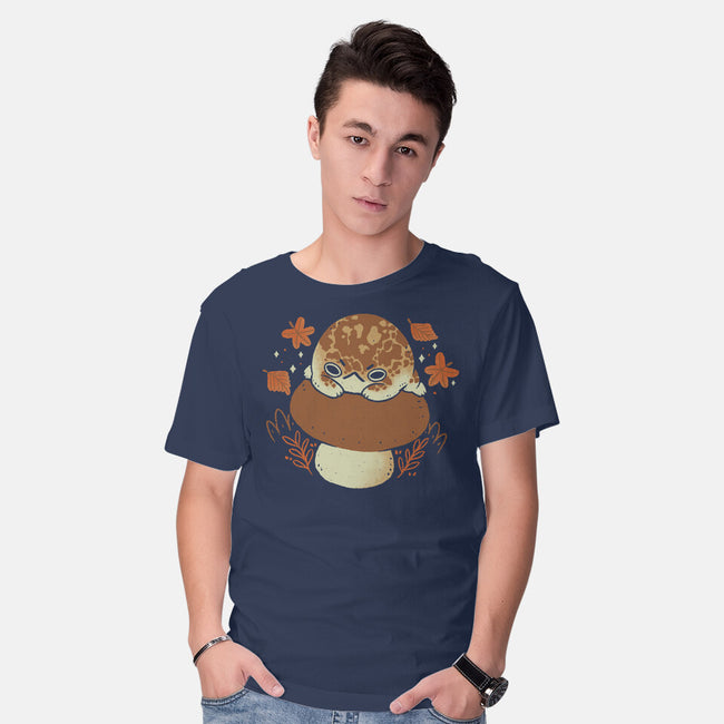 Cute Rain Frog In Autumn-Mens-Basic-Tee-xMorfina