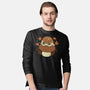 Cute Rain Frog In Autumn-Mens-Long Sleeved-Tee-xMorfina