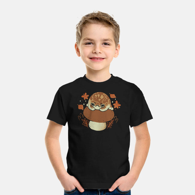 Cute Rain Frog In Autumn-Youth-Basic-Tee-xMorfina