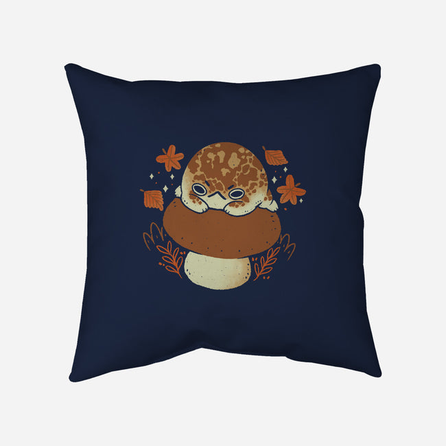 Cute Rain Frog In Autumn-None-Removable Cover w Insert-Throw Pillow-xMorfina