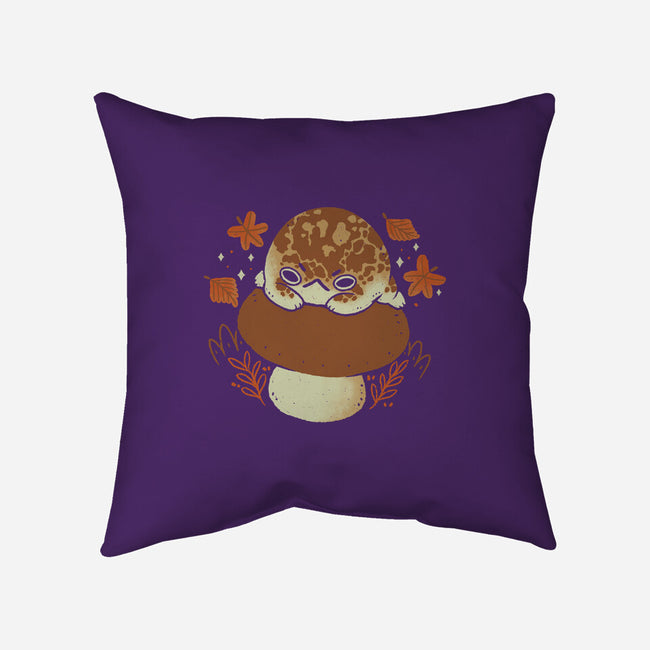 Cute Rain Frog In Autumn-None-Removable Cover w Insert-Throw Pillow-xMorfina