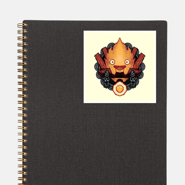 Flame Of Breakfast-None-Glossy-Sticker-glitchygorilla