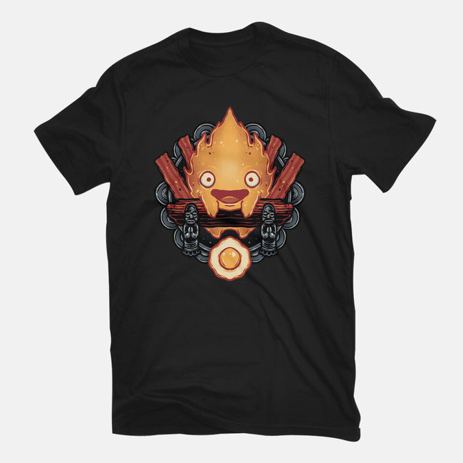 Flame Of Breakfast-Mens-Basic-Tee-glitchygorilla