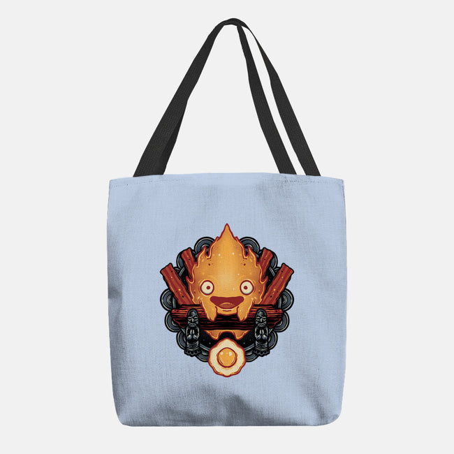 Flame Of Breakfast-None-Basic Tote-Bag-glitchygorilla