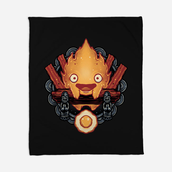 Flame Of Breakfast-None-Fleece-Blanket-glitchygorilla