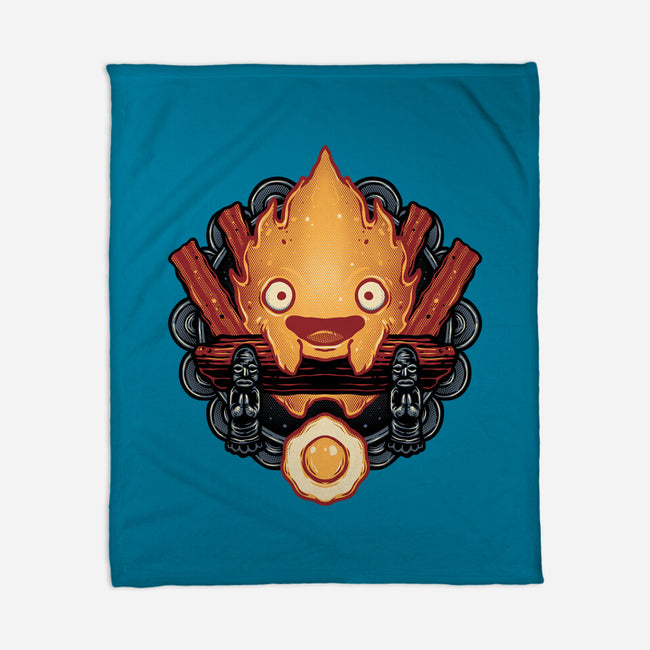 Flame Of Breakfast-None-Fleece-Blanket-glitchygorilla