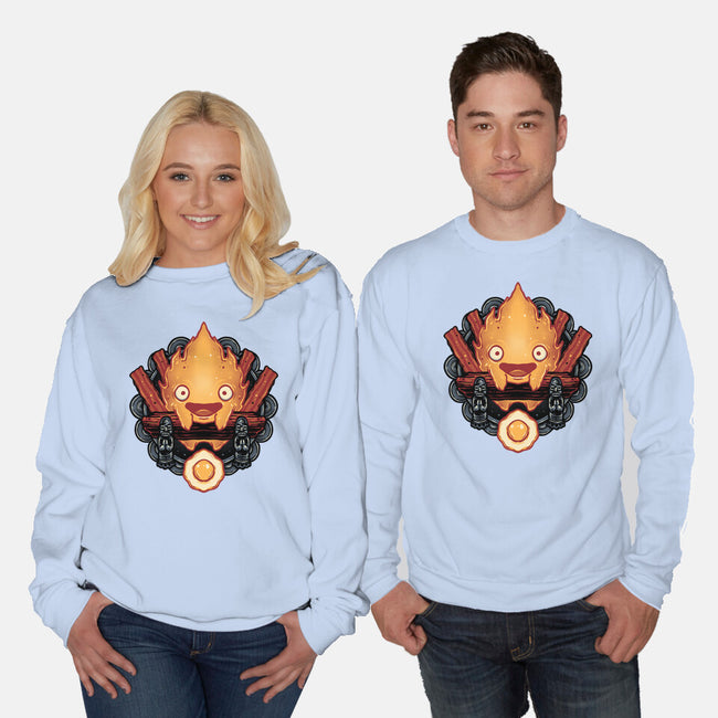 Flame Of Breakfast-Unisex-Crew Neck-Sweatshirt-glitchygorilla