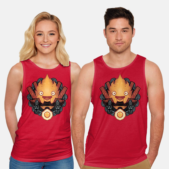 Flame Of Breakfast-Unisex-Basic-Tank-glitchygorilla