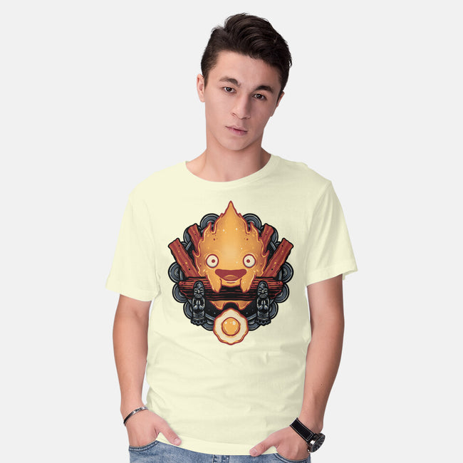 Flame Of Breakfast-Mens-Basic-Tee-glitchygorilla