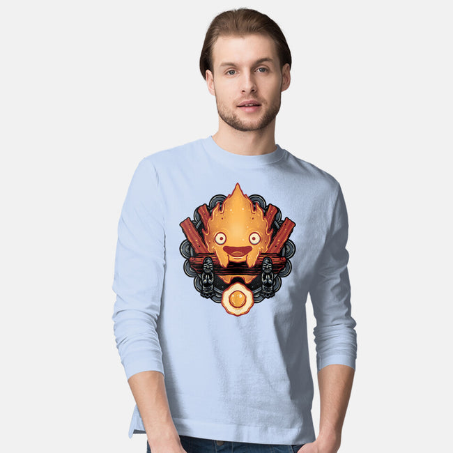 Flame Of Breakfast-Mens-Long Sleeved-Tee-glitchygorilla