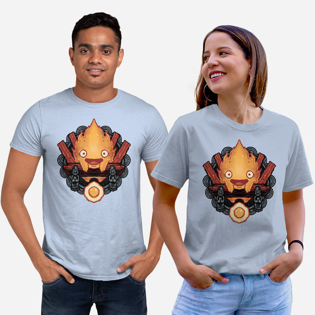 Flame Of Breakfast-Unisex-Basic-Tee-glitchygorilla