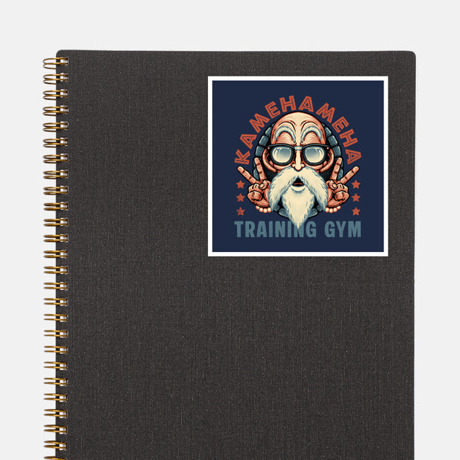 Kame Training Gym-None-Glossy-Sticker-glitchygorilla