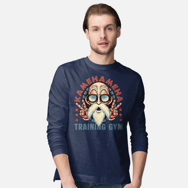 Kame Training Gym-Mens-Long Sleeved-Tee-glitchygorilla