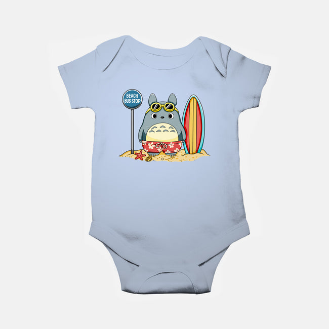 Beach Bus Stop-Baby-Basic-Onesie-JamesQJO