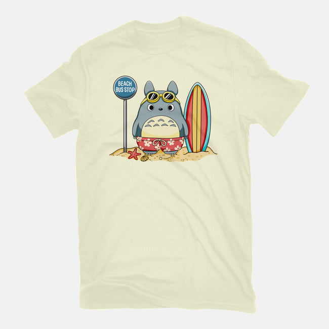 Beach Bus Stop-Mens-Basic-Tee-JamesQJO