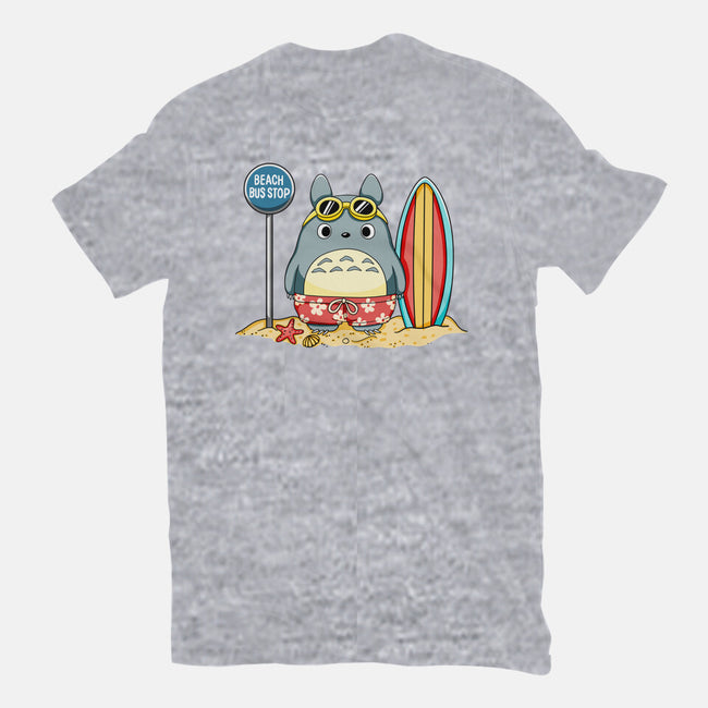 Beach Bus Stop-Womens-Basic-Tee-JamesQJO